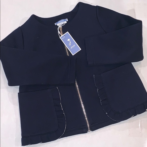 Jacadi Other - Jacadi Girls Scoop Neck Dress Jacket w/Ruffles